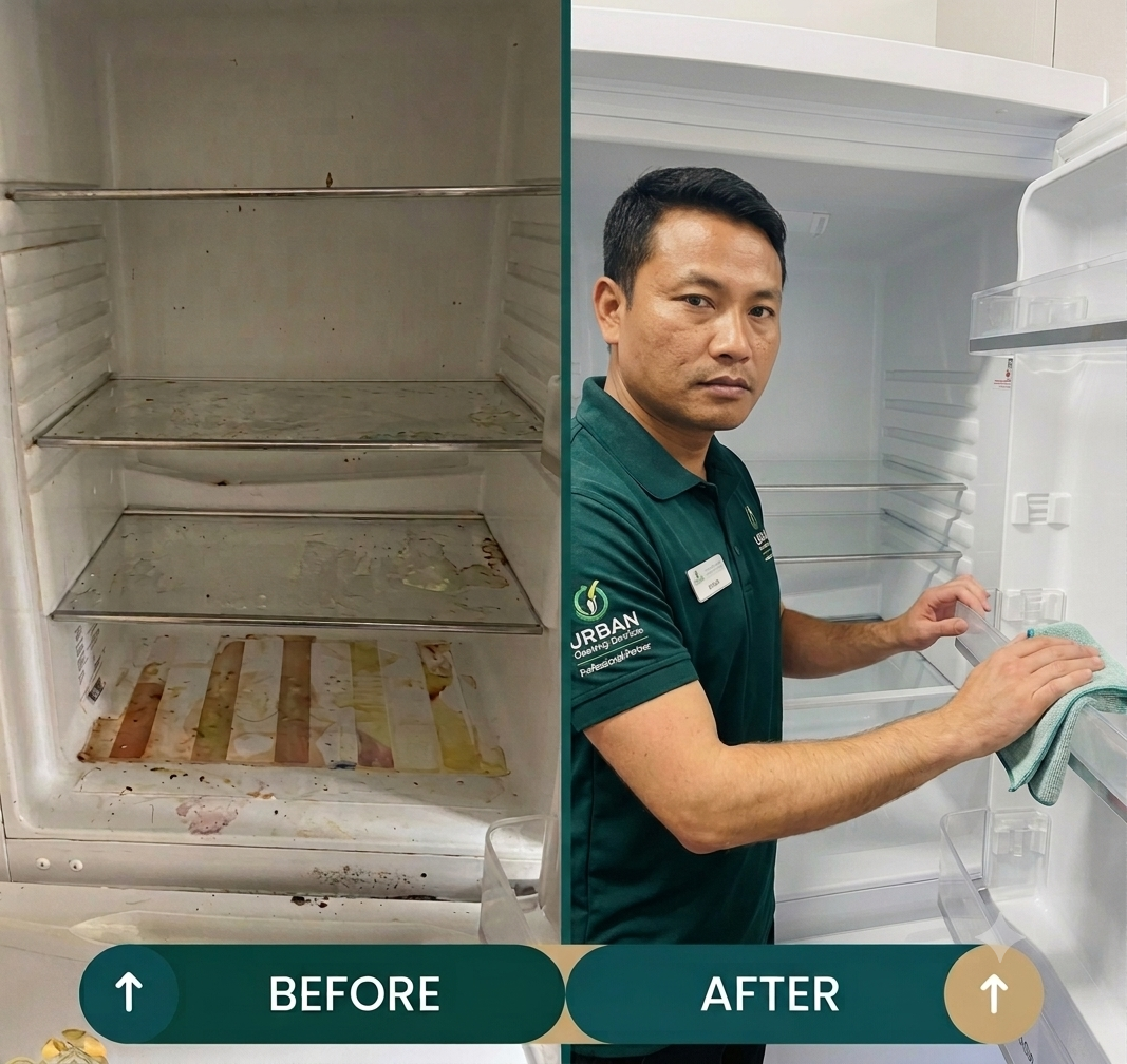 Refrigerator cleaning